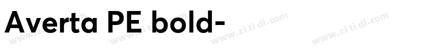 Averta PE bold字体转换